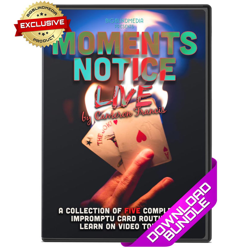 Moments Notice Live by Cameron Francis