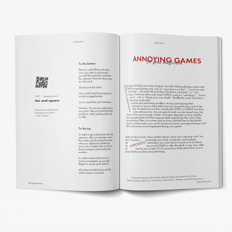 Explorations Book by Biz