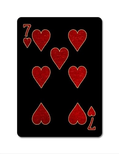 Karnival earthtone9 Playing Cards - bigblindmedia.com 7 of Hearts