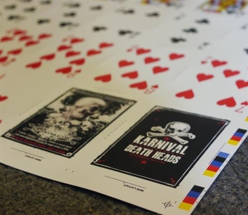 Karnival Death Heads Carnage Uncut Sheet (+ free deck)