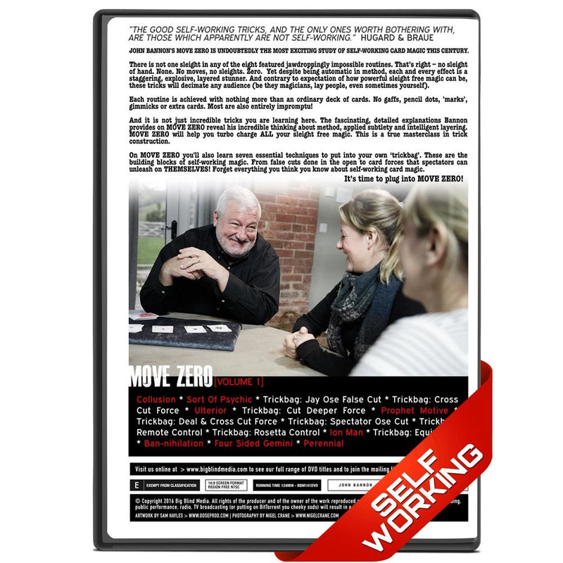 Move Zero Vol 1 by John Bannon - bigblindmedia.com DVD Back