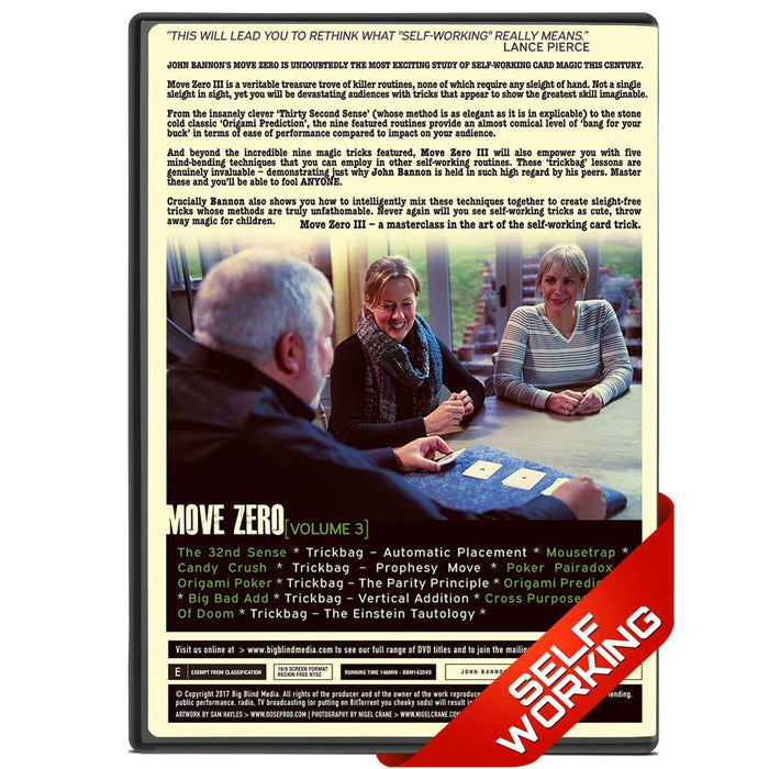 Move Zero Vol 3 by John Bannon - bigblindmedia.com DVD Back