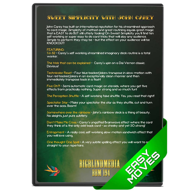 Sweet Simplicity with John Carey - Easy To Do Card Tricks