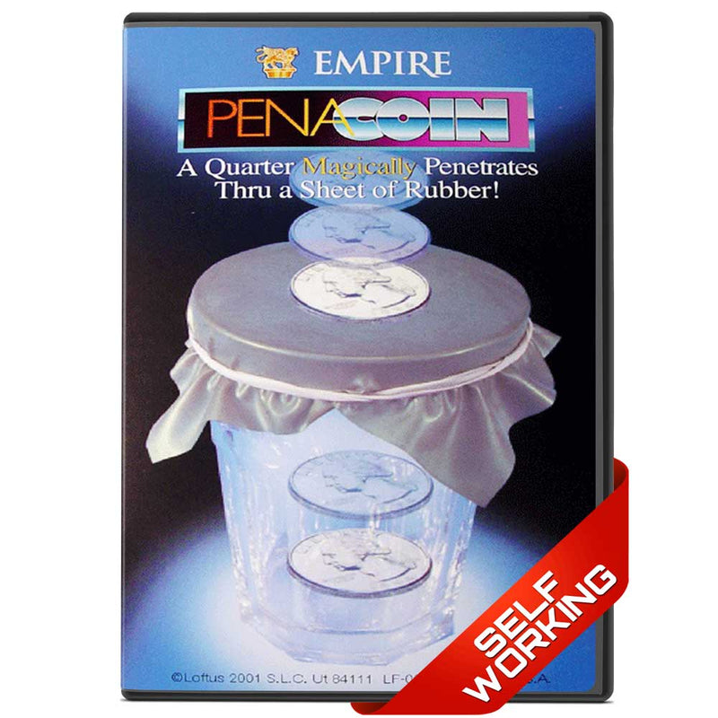 PenaCoin - A Coin Penetrates A Sheet Of Rubber