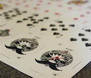 Karnival Death Heads Carnage Uncut Sheet (+ free deck)